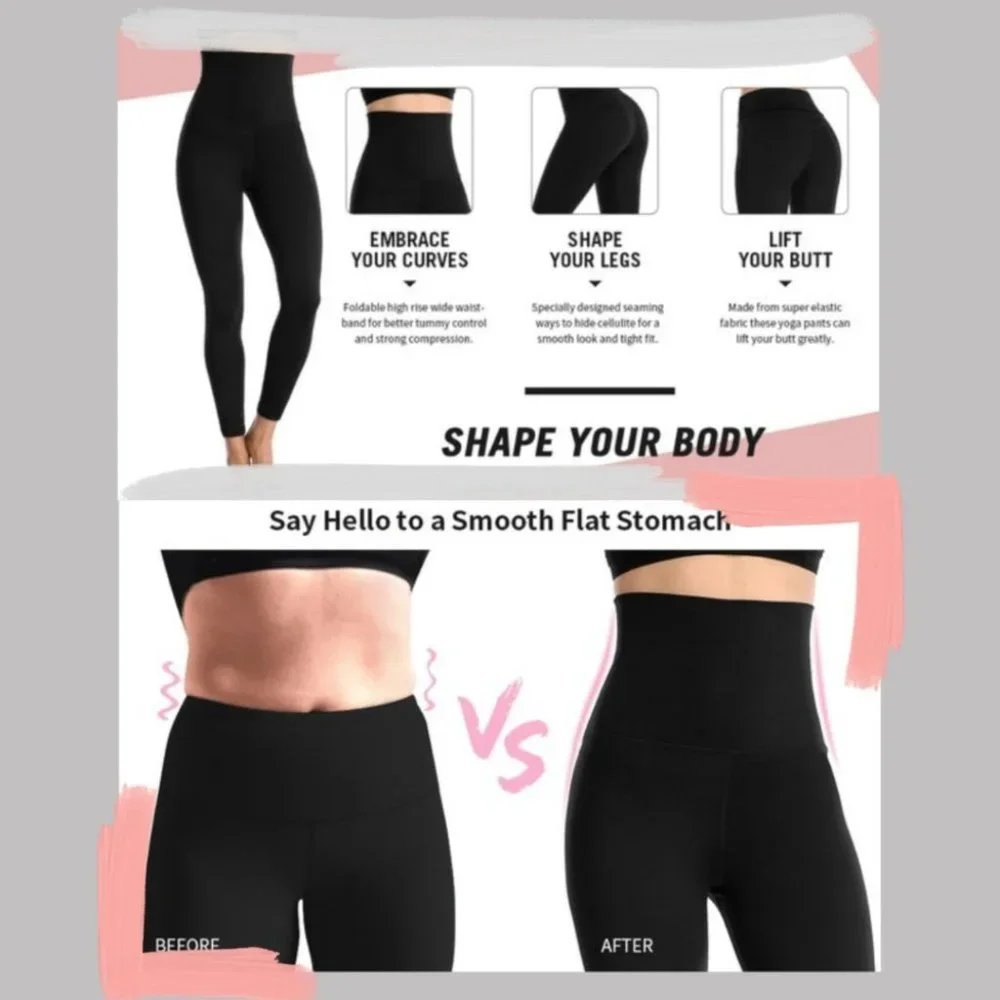 Super High Waist Tummy Control Leggings TRIO SIZE SMALL 3/$50 NWT - Picture 3 of 11
